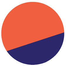 A Blue And Orange Circle